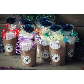 Mýdlo Dárkový košíček s kytičkou