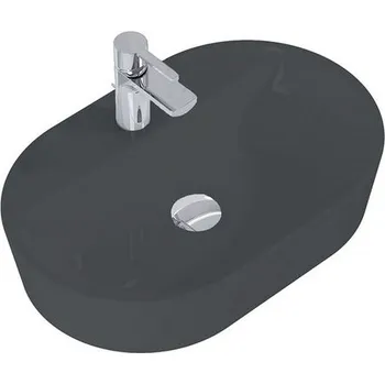 Lotosan Aria umyvadlo na desku, 62x41, antracit matný, LK5104