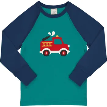 Dětské triko s dlouhým rukávem FIRE TRUCK Maxomorra Velikost: 86/92
