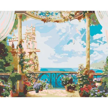 ZUTY Malování podle čísel - KRÁSNÝ VÝHLED Rozměr: 40x50 cm, Rámování: bez rámu a bez vypnutí plátna