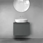 Oltens Vernal skříňka 60x45.6x47 cm pod umyvadlo závěsná grafitová 60013400