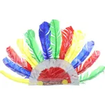 Čelenka indiánská čtyřbarevná 57 x 36 cm