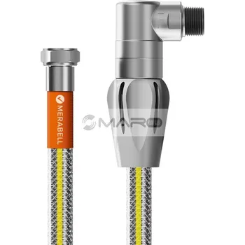 Plynová hadice Merabell Hadice plynová Gas Profi z nerezového vlnovce s ventilem a tepelnou pojistkou G1/2" x bajonet, 200 cm, M0050