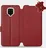 Mobiwear Flip pro Xiaomi Redmi Note 9, tmavě červené