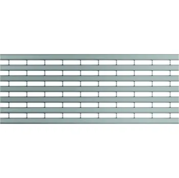 Odvodňovací žlab ACO Drainlock V/X100 - B125, rošt s podélnými U-profily 1,0 m, nerez 132555 free_store_pickup