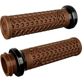 grip Gripy pro motocykly INDIAN 2018-2023 TOURING MODEL TBW ODI VANS VANS V-TWIN LOCK-ON™ GRIP SET pro řidítka o průměru 25,4 mm ( 1" ), barva hnědá - pár (motocyklové gripy / ručky na motorku )