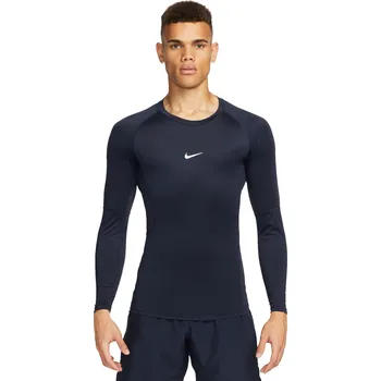 Pánské tričko Pánské funkční tričko s dlouhým rukávem Nike M NP DF TIGHT TOP LS modré FB7919-451 - XXL | UK 8 | US 10,5