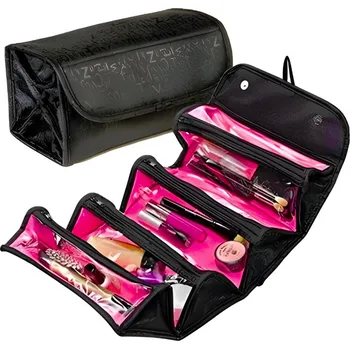 Kosmetická taška Gaira® Taška na kosmetiku rolovací černá 407-10