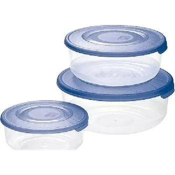 Dóza na potraviny Tontarelli Dóza na potraviny kulatá modrá 3 ks