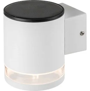 Nástěnné svítidlo Solární LED nástěnné svítidlo 1W, bílé, IP54, 3000K