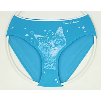 Kalhotky Greenice Dámské bezešvé kalhotky vz. 944 Velikost: L - XL, Barva: azurová