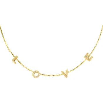 Náhrdelník ORNAMENTI Pozlacený náhrdelník Love letters gold