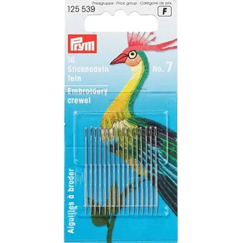PRYM Jehly pro ruční vyšívání, č. 7, 0,70 x 38 mm