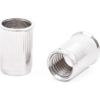 Nýt Matice nýtovací nerez A2 zap. hlava malá, rýhované tělo - M4