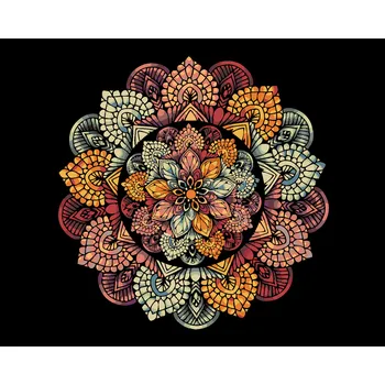 ZUTY Malování podle čísel - MANDALA IX Rozměr: 40x50 cm, Rámování: vypnuté plátno na rám
