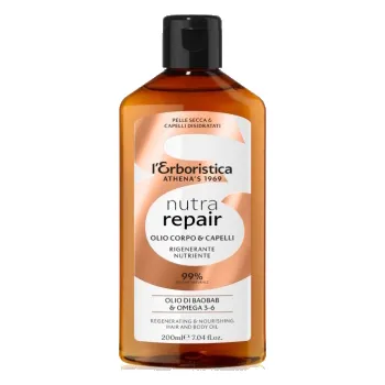 Tělový olej Erboristica Nutra Repair Tělový olej na suchou pokožku a vlasy 200 ml