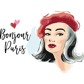 ZUTY Malování podle čísel - AHOJ PAŘÍŽI Rozměr: 40x50 cm, Rámování: bez rámu a bez vypnutí plátna