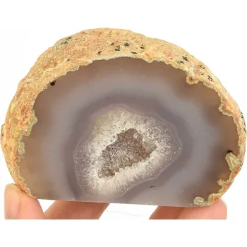 Přírodní kámen Geoda z achátu s dutinkou z Brazílie 229g