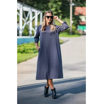 Dámské šaty Šaty 3/4 rukáv Wendy Trendy 223691 barva: hnědá-camel