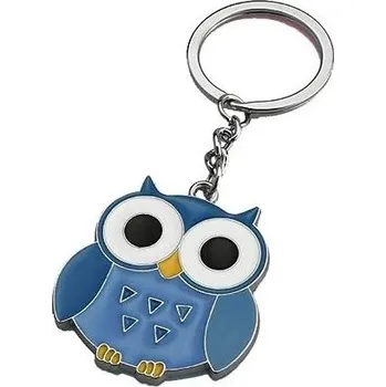 Přívěšek sova modrá, včetně kroužku