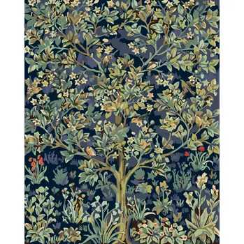 ZUTY Malování podle čísel - KVĚTINOVÝ STROM ŽIVOTA Rozměr: 40x50 cm, Rámování: bez rámu a bez vypnutí plátna