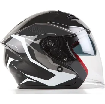 Helma na motorku Otevřená helma Maxx OF 878 white Velikost: 2XL