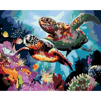 ZUTY Malování podle čísel - DVĚ KARETY OBROVSKÉ Rozměr: 40x50 cm, Rámování: vypnuté plátno na rám