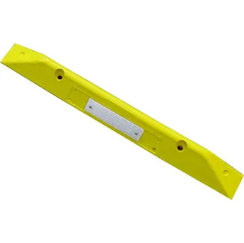 parkovací zábrana Parkovací doraz pneumatik osobních automobilů WheelStop Economic – žlutá, bez kotev, 780×60×80 mm