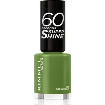 Přípravek na nehty Rimmel 60 Seconds Super Shine lak na nehty odstín 880 Grassy Fields 8 ml