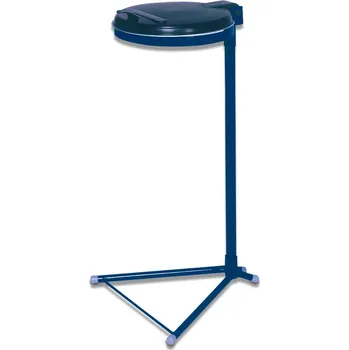 Odpadkový koš Držák na pytle na odpadky, stojací, lakovaný, s plastovým víkem