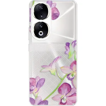 Pouzdro na mobilní telefon Silikonové pouzdro iSaprio - Honor 90 5G - Purple Orchid (Odolný silikonový kryt, obal, pouzdro iSaprio - Honor 90 5G - Purple Orchid - skvělá ochrana a pružnost, stylový UV potisk, lehkost, tiskne se v České republice)