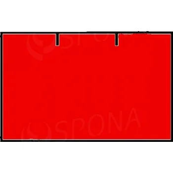 Papír Cenové etikety na kotoučku 25x16 mm CONTACT hranaté - signální červené, 36ks