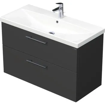 Koupelnový nábytek Koupelnová skříňka s umyvadlem Intedoor SANTE antracit matný 100 x 65 x 45 cm SA 100 2Z A3396