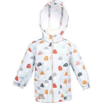 Chlapecká bunda Dětská softshellová bunda s membránou Monkey Mum® - Pestrobarevné mochomůrky 86/92