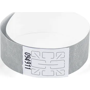 Náramek TYVEK Identifikační náramek 1,9 cm - stříbrný