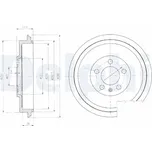 Brzdový buben DELPHI BF406