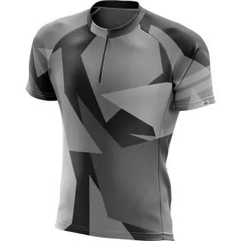 Pánská móda Northfinder Pánské cyklistické tričko na poloviční zip DEWEROL, černá,