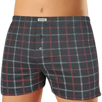 Trenýrky Andrie PS 5765 šedé pánské trenýrky Barva: šedá tmavá, Velikost: 3XL