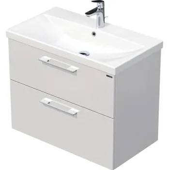 Koupelnový nábytek Koupelnová skříňka s umyvadlem Intedoor SANTE bílá vysoce lesklá 80 x 65 x 45 cm SA 80 2Z A0016