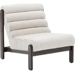 Bílé čalouněné křeslo Kave Home Magira