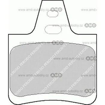 Brzda na kolo Brzd.destičky FDB 615 - FDB615 - Citroen Xantia zadní
