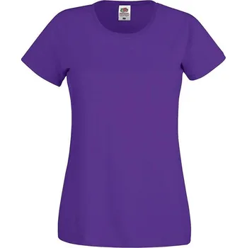Purple Lady fit Women's T-shirt Original Fruit of the Loom Fruit of the Loom fialová 2462598