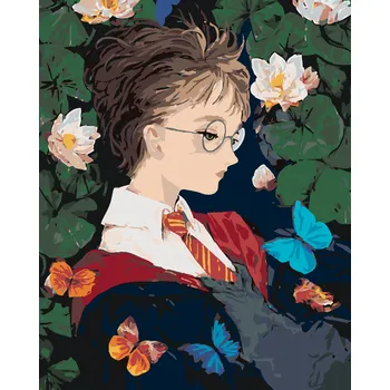ZUTY Malování podle čísel - HARRY POTTER A MOTÝLI Rozměr: 40x50 cm, Rámování: bez rámu a bez vypnutí plátna