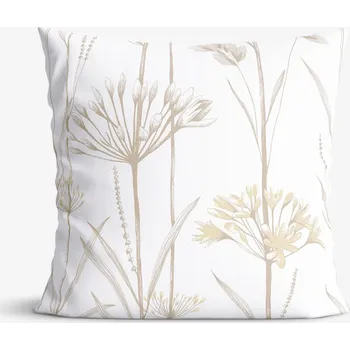 Povlak na dekorativní polštářek Bavlněný povlak na polštář - Okrasné rostliny 40 x 60 cm