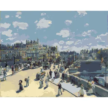 ZUTY Malování podle čísel - PONT-NEUF (PIERRE-AUGUSTE RENOIR) Rozměr: 40x50 cm, Rámování: bez rámu a bez vypnutí plátna