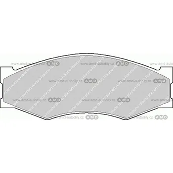 Brzda na kolo Brzd.destičky FDB 340 - FDB340 - Nisan