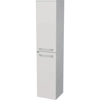 Koupelnový nábytek Koupelnová skříňka vysoká Intedoor SANTE bílá vysoce lesklá 35 x 161,8 x 35 cm SA SV 35 2D P A0016