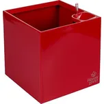 Cubico samozavlažovací květináč červená délka 27 cm