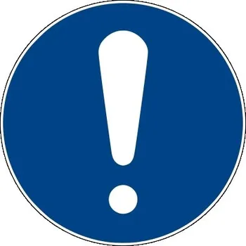 Bezpečnostní příkazové značení, Obecné příkazové značení – fólie, pr. 75 mm