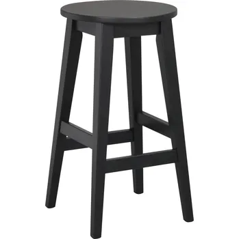 Barová židle ROWICO Dřevěná barová stolička AUSTIN černá 103511